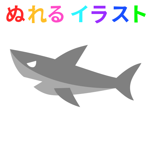 トビウオ イラスト 白黒