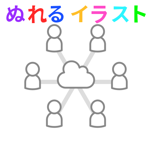 色塗りできるsnsのフリーイラスト ぬれるイラスト Nureyon