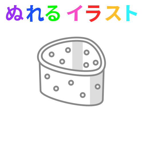 色塗りできる三角コーナーのフリーイラスト ぬれるイラスト Nureyon