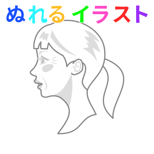 Japan Image イラスト 横顔 髪